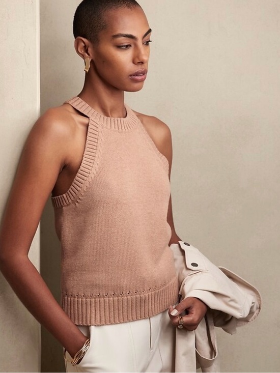 Banana Republic Tops - Banana Republic Chunky Halter Tank